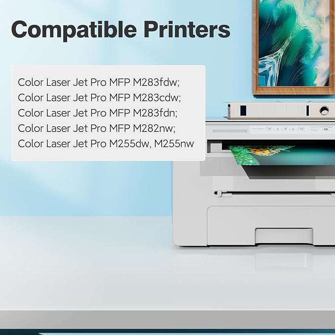 206A Toner cartridges Black for Color Laser Jet Pro MFP M283fdw M283cdw M255dw M255nw M283fdn M282nw