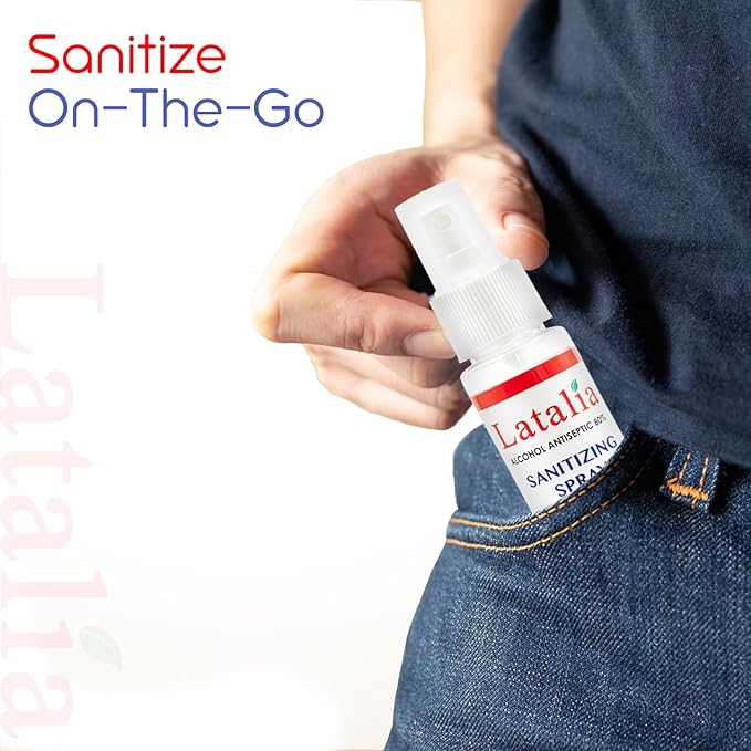 Hand Sanitizer Spray - Pack of 12 Unscented Spray Hand Sanitizer for Hands (1.85 fl. oz & 55ml)