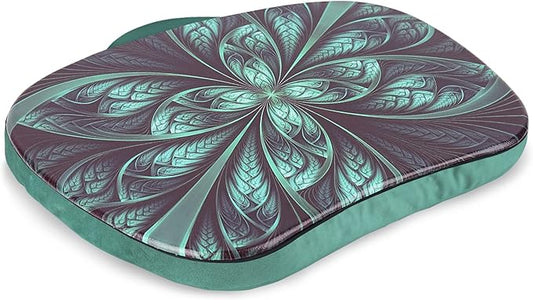 Lap Laptop Desk - Portable Laptop Accessory with Pillow Cushion, Fits up to 15.6 inch Laptop, Media Slot, Micro-bead Cushion