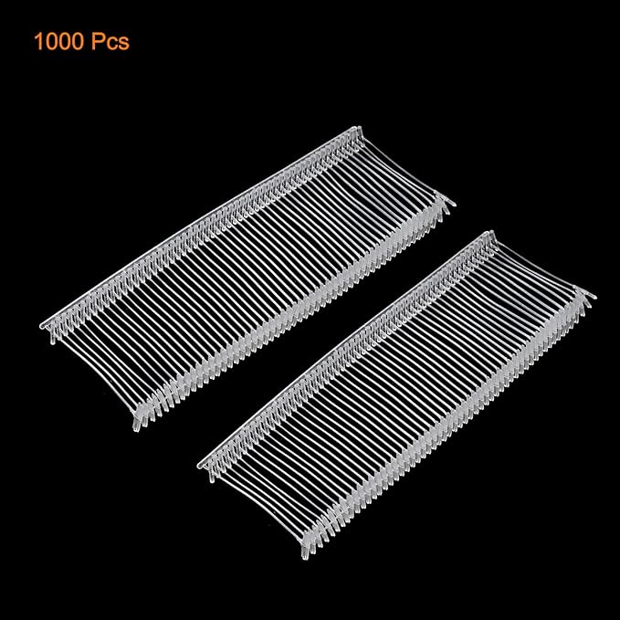 MECCANIXITY Standard Tagging Fasteners,Plastic Regular,Standard Label Gun Price Tagging Barbs for Garment Price Tag Label Tagging Barbs 30mm/1.18 Inch,Pack of 1000 Transparent