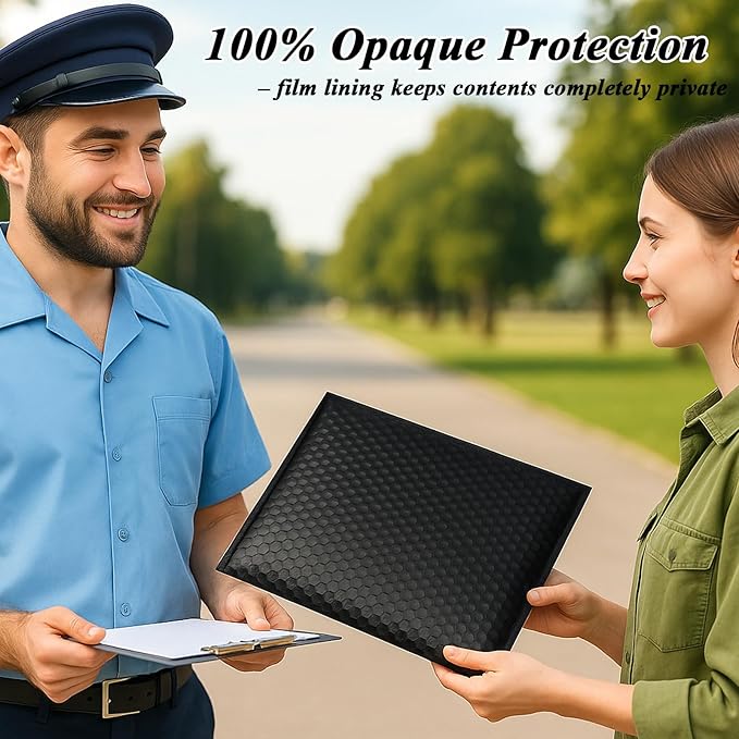 30 Pack 10x13 Inch Poly Bubble Mailers, Padded Envelopes with Self Seal Adhesive Strip, Waterproof Lightweight Mailing Shipping Bags for Thick Books Clothes Holiday Gifts Business Packaging