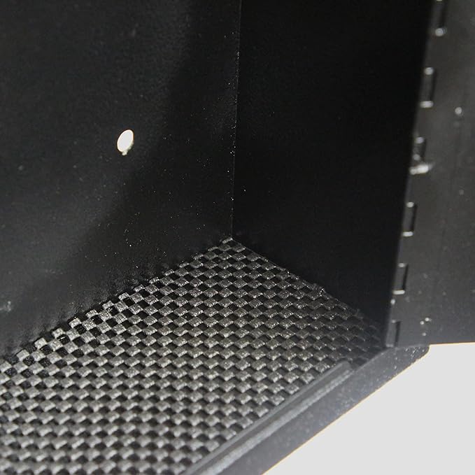 Through The Door Mail Drop Box - 1.2mm Steel Payment Dropbox - Door Mount Theft Proof Mailbox - Locking Deposit Drop Box for Night Key, Deposit, Cash, and Rent (Black)