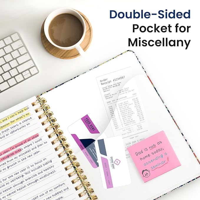 Lined Spiral Notebook Journal for Work, 300 Pages Thick B5 (7.1"x10") College Ruled Journal for Women & Writing, Hardcover Notebook for Note Taking, Perfect for Office Home School, Spring Meadow