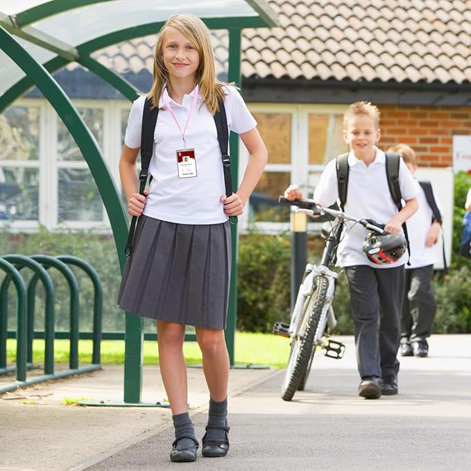 Bulk Lanyards Lanyards for ID Badges,Lanyards with Swivel Hook Clips for Name Tag Lanyard ID Holder (Pink, 100 packs)