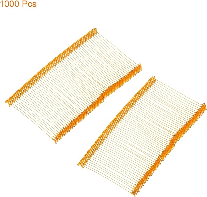 MECCANIXITY Standard Tagging Fasteners,Plastic Regular,Standard Label Gun Price Tagging Barbs for Garment Price Tag Label Tagging Barbs 50mm/2 Inch,Pack of 1000 Orange
