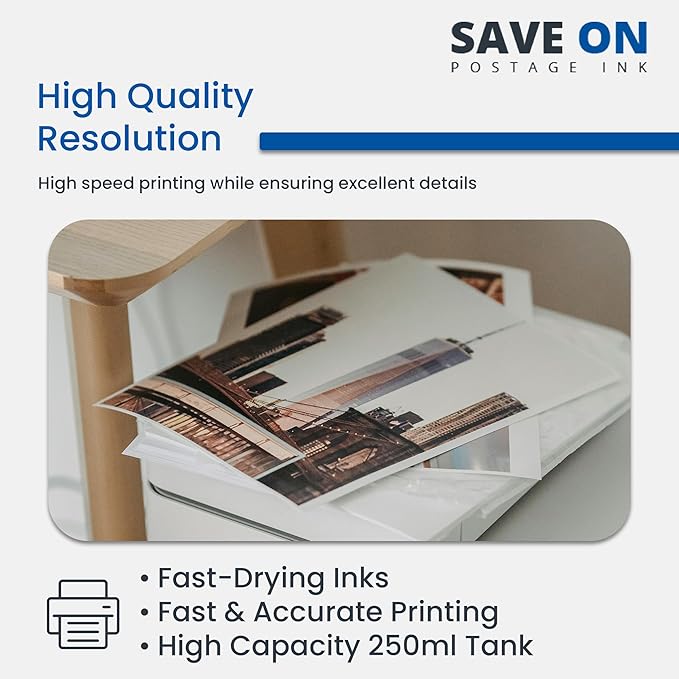 Quadient Memjet M5K250-N Compatible High Capacity Cyan Printer Ink Tank (250ml) - Printer Ink Cartridge for Mach Series Quadient & Hasler Printers - Fade-Resistant Replacement Inkjet Printer Ink