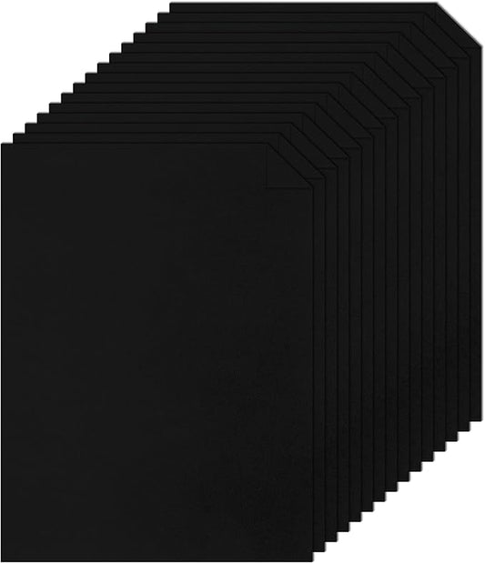 120 Sheets Black Cardstock 8.5 x 11 Printer Paper, 92lb Heavyweight Black Card Stock for DIY Cards, Thank You Cards, School Crafting, Wedding, Invitations