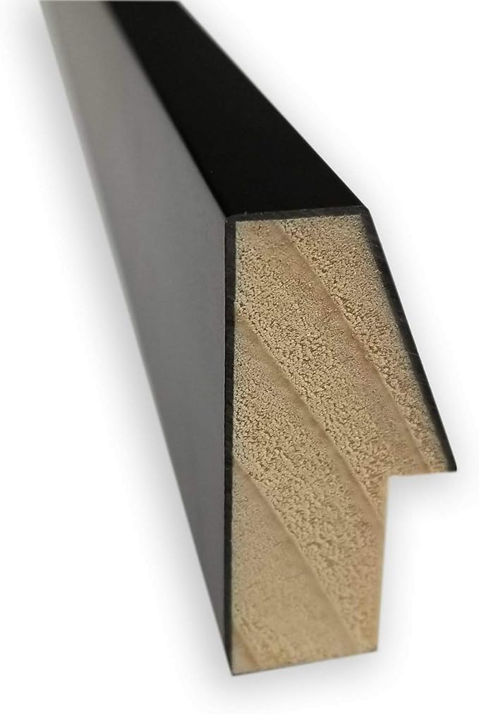 Amanti Art Natural Cork Board for Wall, 17x25 Vision Board with Black Wood Frame, Medium Corkboard Office Decor for Home Organization, Modern Contemporary Corkboard Pinboard to display items for home