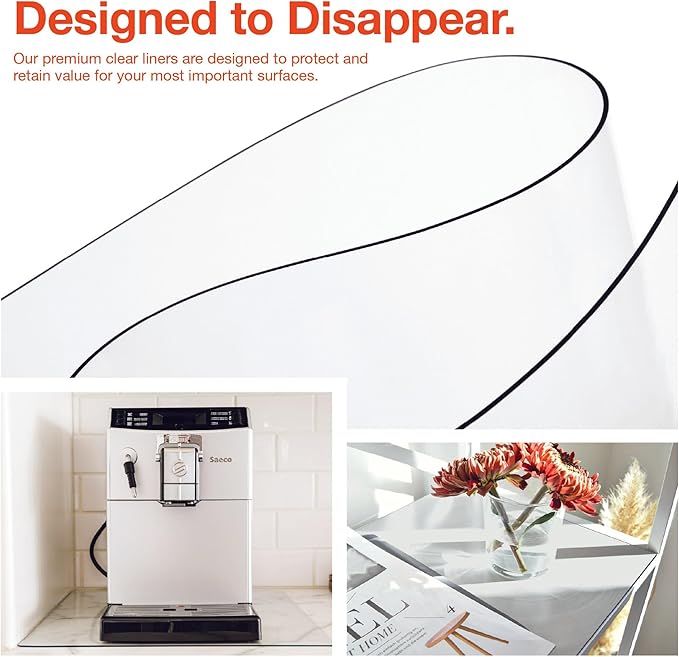 Clear Table Protector, USA Made, Safe, 39.4 x 94.5 Inch, 2mm Thick Ultra Smooth Vinyl, Plastic PVC Clear Rectangle Table Cover, Table Cover for Kitchen Wooden Table