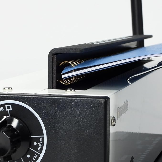 TD-1200 Binding Machine, 3:1 Pitch Wire Binder, Punching 12 Sheets/Binding 120 Sheets with Sturdy Metal Construction