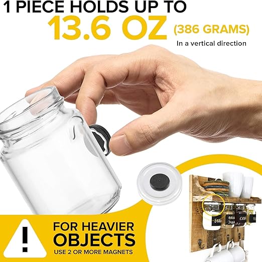 X-bet MAGNET 120pcs Alnico Round Disc Magnets, 1 Inch (25mm), Grey - Craft Ceramic Magnets