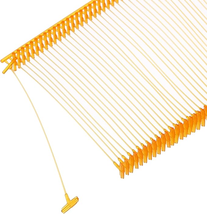 MECCANIXITY Standard Tagging Fasteners,Plastic Regular,Standard Label Gun Price Tagging Barbs for Garment Price Tag Label Tagging Barbs 50mm/2 Inch,Pack of 1000 Orange