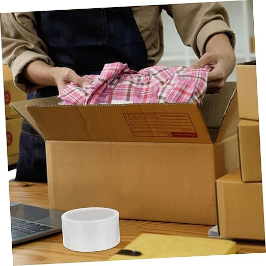 4 Rolls Heavy Duty Transparent Packaging Tape BOPP Adhesive Carton Sealing Tape Multipurpose for Industrial Shipping and Handling