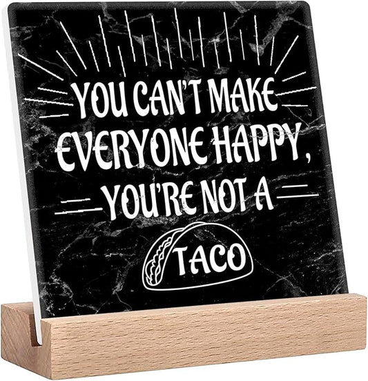 Funny Office Desk Decor Signs For Women Home Kitchen You Are Not A Taco Sign Cute Office Decorations For Work Women Fun Leadership Gifts Funny Desk Accessories For Work Therapist Office Decor