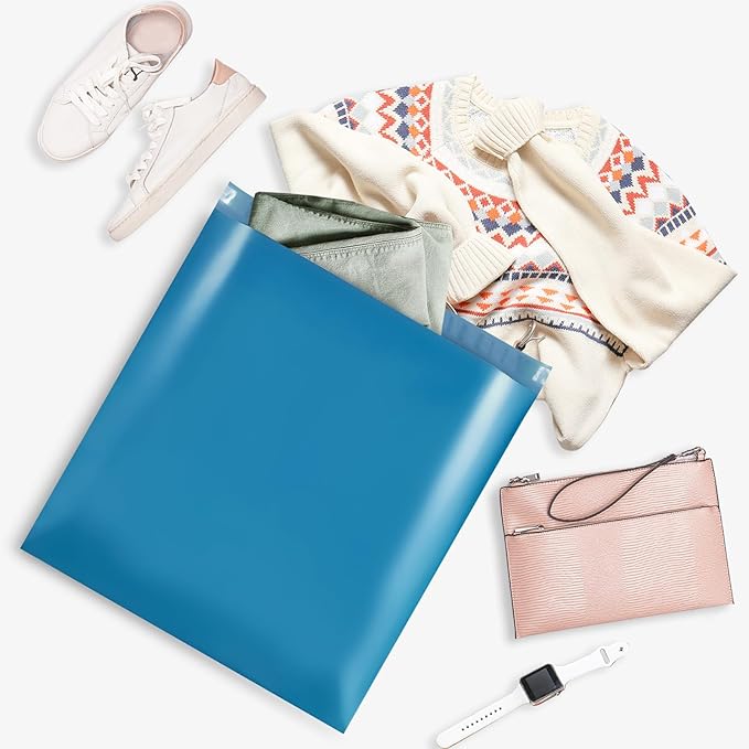 Metronic Poly Mailers 24x24 100 Pcs, Large Shipping Bags for Clothing, Strong Adhensive Shipping Envelopes for Small Business, Mailers Poly Bags, Tear-resistant Mailing Bags in Dark Blue