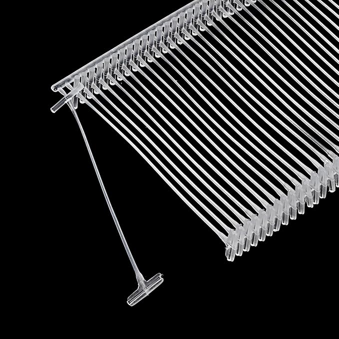 MECCANIXITY Standard Tagging Fasteners,Plastic Regular,Standard Label Gun Price Tagging Barbs for Garment Price Tag Label Tagging Barbs 40mm/1.57 Inch,Pack of 1000 Transparent