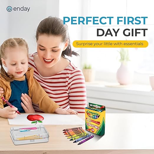 Enday Back to School Supplies Kit - Grades K-5, 83 Piece Back to School Supplies Kit, Kindergarten School Supplies Kids for Girls & Boys