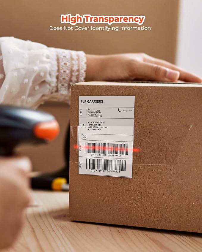 MUNBYN Packing Tape, Heavy Duty Shipping Tape with Total 720 Yards, 2.7mil, 1.88" *60 Yard(Per Rolls) Great for Shipping Packing Moving Mailing Office Storage, Clear Tape Refill for Dispenser