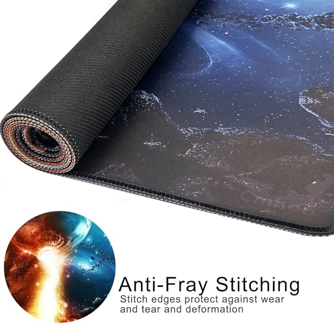 XXL Professional Large Mouse Pad & Computer Game Mouse Mat (35.4x15.7x0.1IN, 90x40 fireball007)
