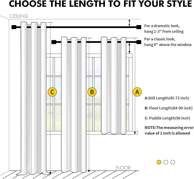 MIULEE Grey Blackout Curtains - Bedroom Window Treatment Curtains Thermal Insulated Room Darkening Drapes for Living Room Kitchen Grommet Top Light Blocking Drapery, 40 x 54 Inches Long, 2 Panels