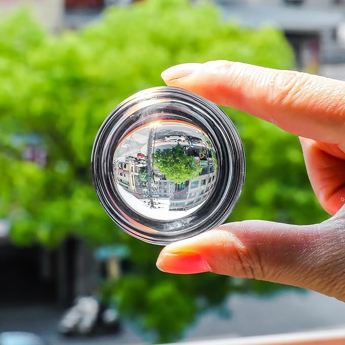 SWTHONY 4pcs 2.4inch Crystal Dome Magnifying Paperweight, Reading Magnifier Glass Paper Weights for Outdoor Events, Office Desk