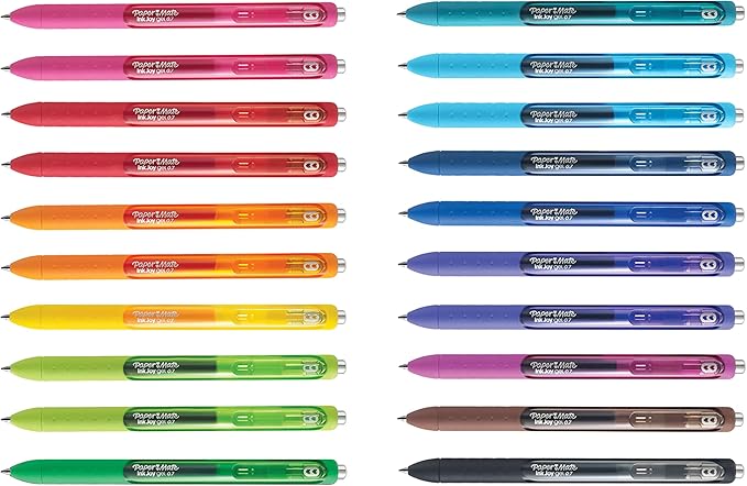 Paper Mate InkJoy Pens Gel Pens Medium Point (0.7mm) Assorted 20 Count (Pack of 12)