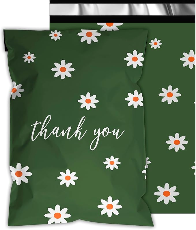 Poly Mailers 10x13 Inch 100 Pcs - Cherry printed Shipping Bags, 2.4mil Thickness, Waterproof and Tear Resistant Mailing Envelopes, Self-Sealing Packaging Bags for Small Business