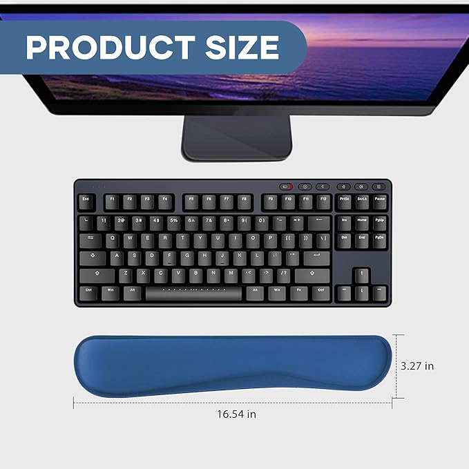 Office Ergonomic Memory Foam Computer Mouse and Keyboard Wrist Rest pad Support Carpal Tunnel, Wrist Rest for Keyboard and Mouse, Wrist Support Set