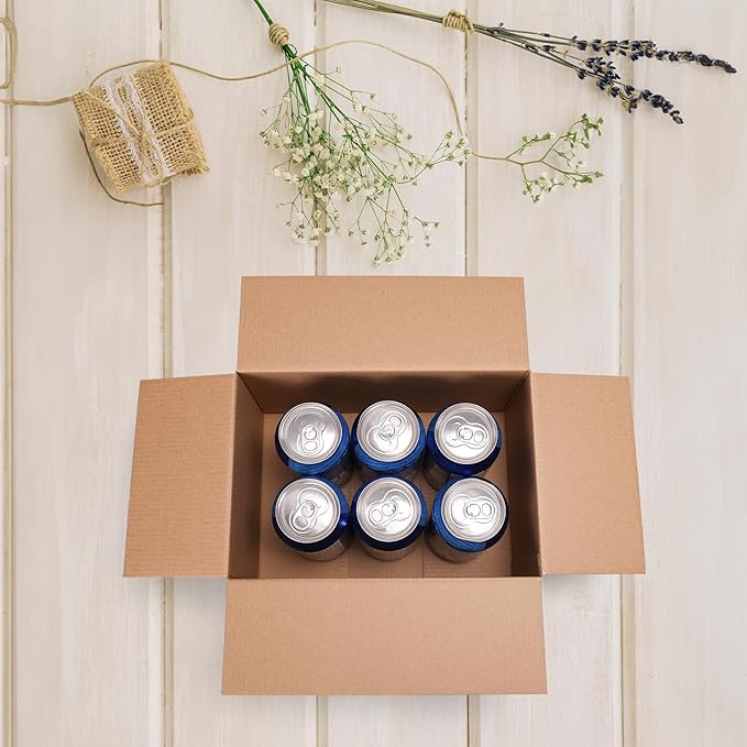 10x7x5 Shipping Boxes Set of 40, Brown Kraft Corrugated Cardboard Boxes Mailers for Packaging, Big Moving Box(25.4x17.8x12.7 cm)