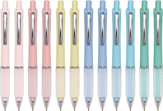 Ball Point Pen Black Ink Ballpoint Pens with Super Soft Grip Medium Point 1.0mm Office Pens (12 pack)