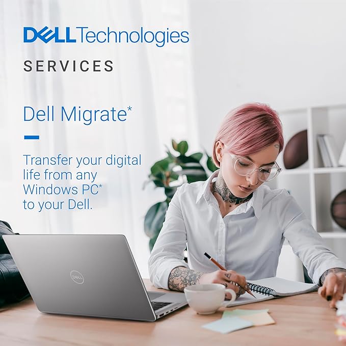 Dell Inspiron 5430 All in One Desktop - 23.8-inch FHD (1920 x 1080) Display, Intel Core 5-120U, 8GB DDR4 RAM, 512GB SSD, Intel Graphics, Windows 11 Home, Onsite & Migrate Service - White