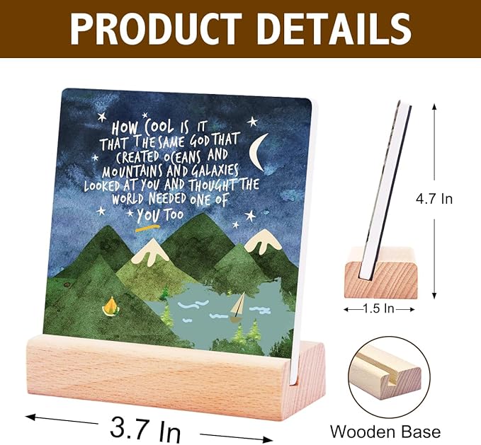 Adoption Gifts First Communion Gifts for Teen Boys,Inspirational Gift for Christian Boys Kids,Same God Creation Sign Ceramic Plaque,Toddler Boy Room Desk Decor