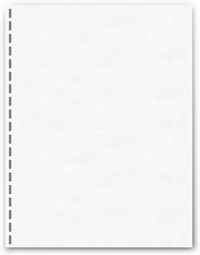 PrintWorks Professional Prepunched Paper, 8.5 x 11, 20 lb, GBC CombBind 19-Hole Punched Report & Presentation Paper, 500 Sheets, White (04328)