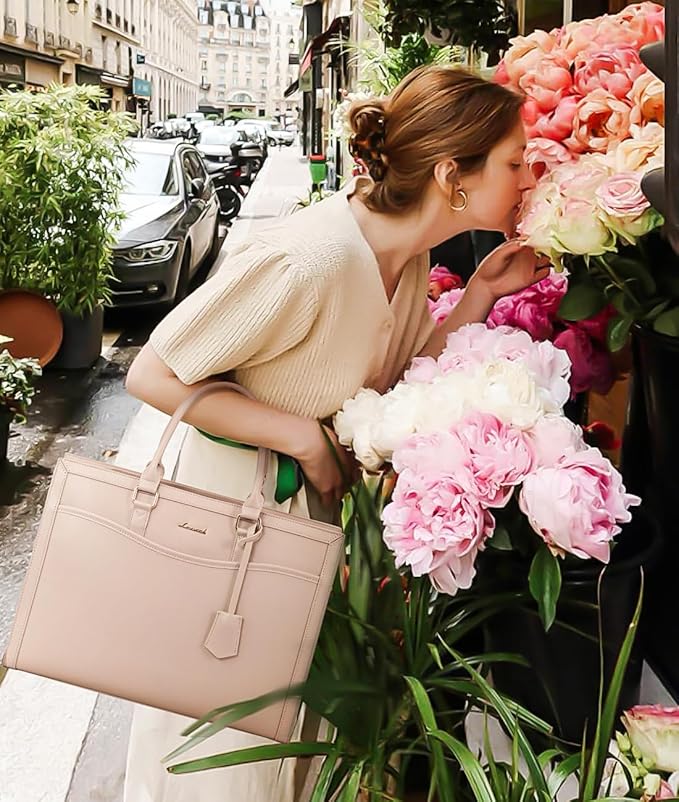 LOVEVOOK Laptop Tote Bag for Women, Office Work Bag Briefcase fit for 15.6 inch Laptop, Large Capacity Teacher Bag Handbag