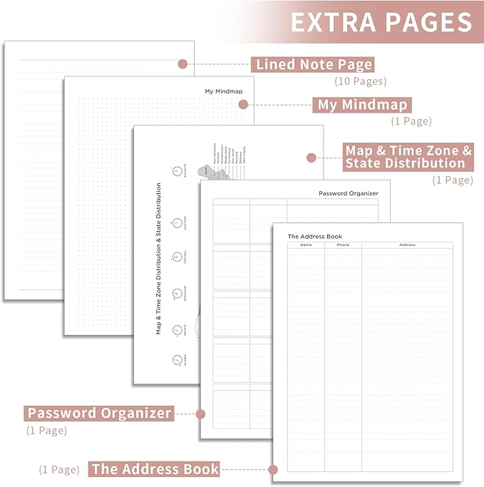 AHGXG 2026 Planner, Weekly and Monthly, Large A4 8.5"x11", Planner 2026-2027, Calendar 15-Months Jan 2026 - Mar 2027, Vegan Leather Softcover, Inner Pocket, Rose Gold