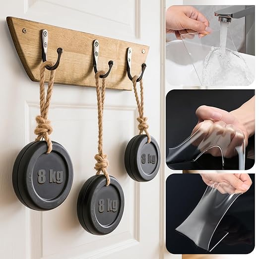 Navona 4In x 10Ft Double Sided Tape Heavy Duty, Clear Removable Nano Tape, Multipurpose Mounting Tape for Home and Office