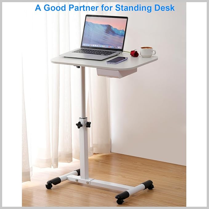 4 Pack Under Desk Drawer Self-Adhesive Desktop Storage Organizer, Hidden Attachable Slide Out Desk Drawer, Under Table Tray for Pencil Pen Stationery Office Organization, White