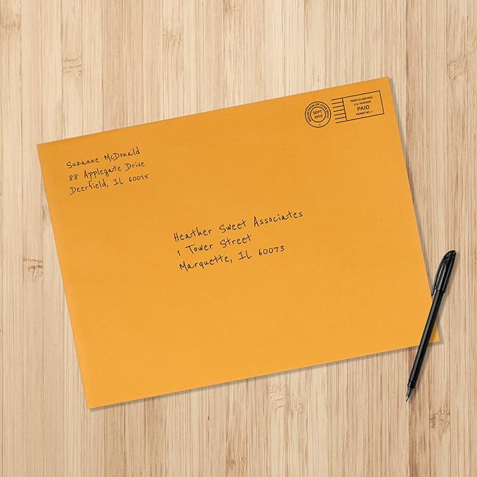 Amazon Basics Clasp Kraft Envelopes, Gummed Mailing Envelope, 9 x 12 inch, 100-Pack