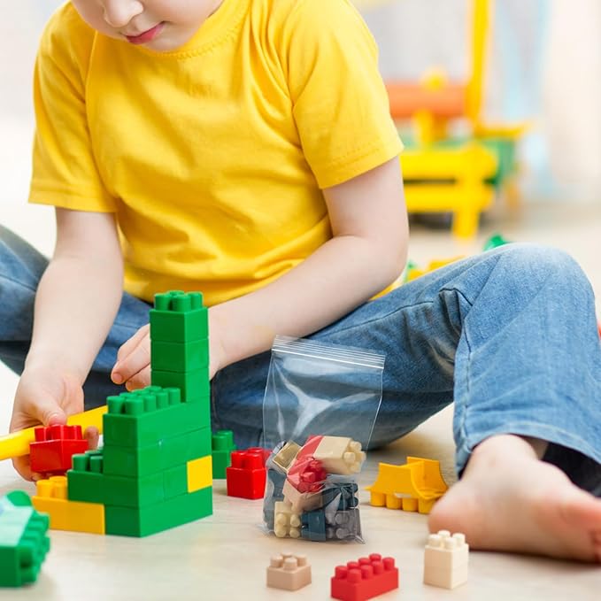 Plastic Bags, 200pcs 4 x 6 inch 2 mil Thick, Zip Bags, Clear Jewelry Bag, Baggies with Resealable Zip Bag for Small BusinessDaily Vitamin, Jewelry, Candy