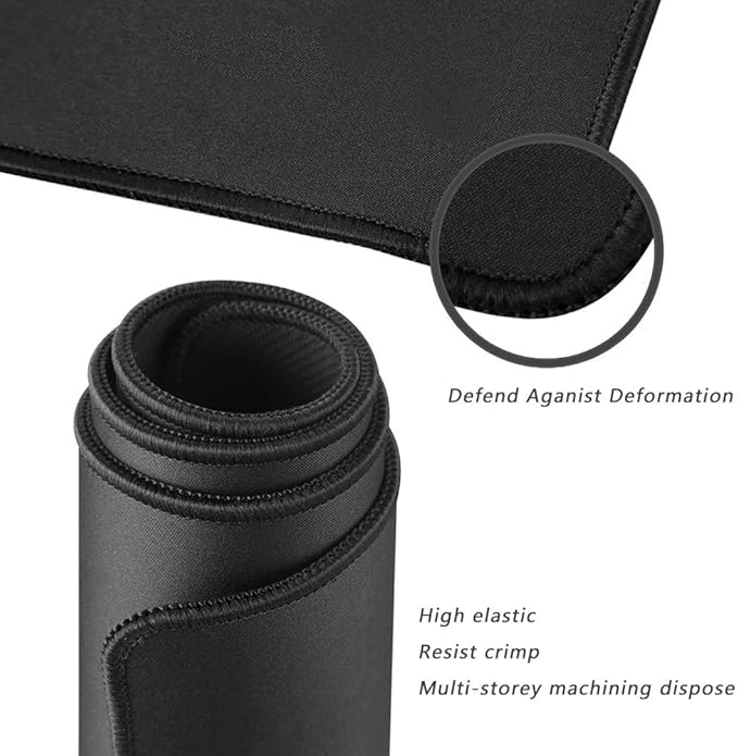 Large Mouse Pad Gaming & Professional Computer Extra Large Mouse Pad/Mat 27.5IN (70 * 30 chunse Black)