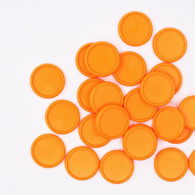 100pcs Discbound Notebook Discs DIY Planner Accessoriesfits for Tul,Levenger,Arc,Happy Planner,Talia(Orange,1.26 inch/32mm)