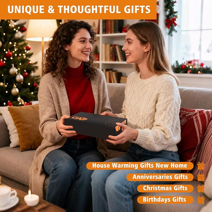 GAJ Christmas Decorations Paper Towel Holder Countertop, 3D Snowman Kitchen Counter Decor, Cute Resin Wooden Stand for Bathroom & Home Indoor Table, Winter Xmas Gift for Women, Housewarming Gifts