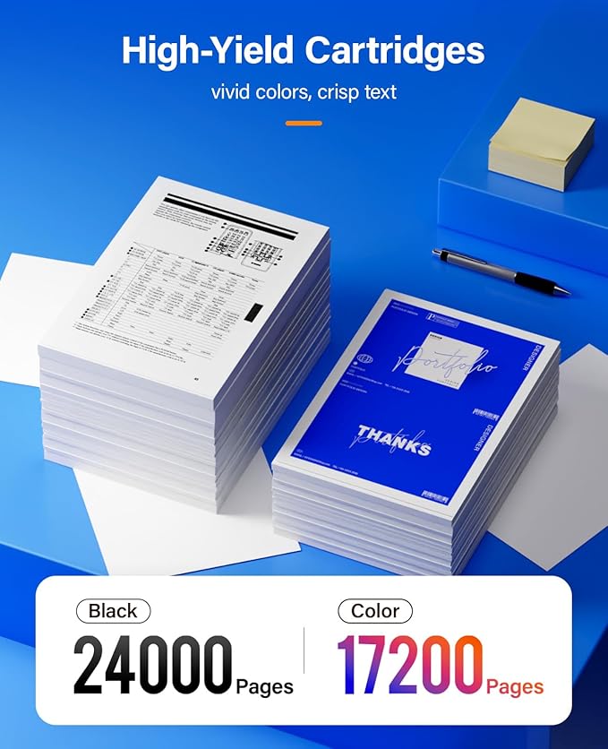 Phaser 7800 High Capacity Toner Cartridge Set 4-Pack Replacement Compatible with Xerox 106R01569 106R01566 106R01567 106R01568 Phaser 7800 7800N 7800DN 7800DX 7800GX Printer Black Cyan Magenta Yellow