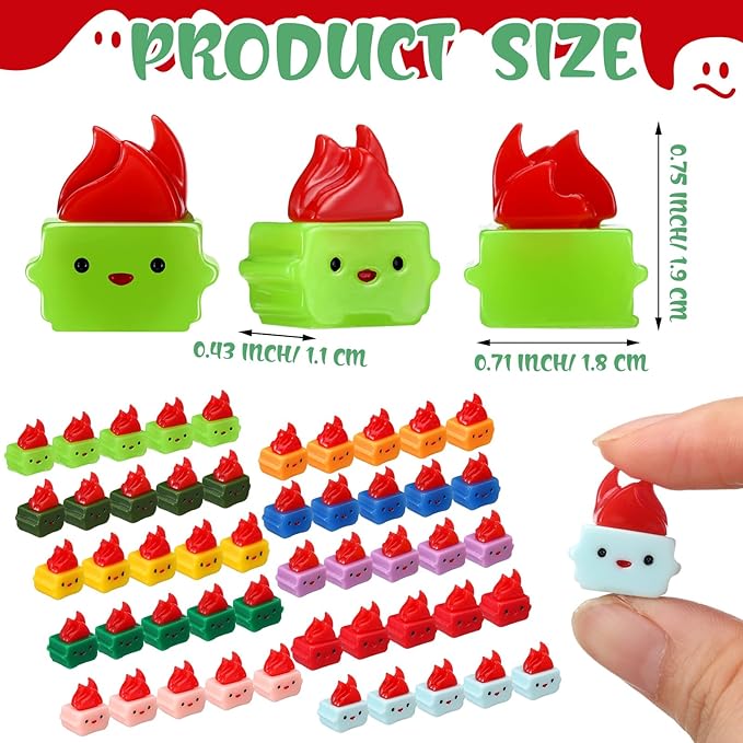 50 Pcs Mini Resin Dumpster Figurines Ornament Dumpster Desk Accessories Employee Appreciation Gifts Bulk Funny Thank You Gifts for Halloween Christmas Office Coworkers Teacher (Bright Colors)