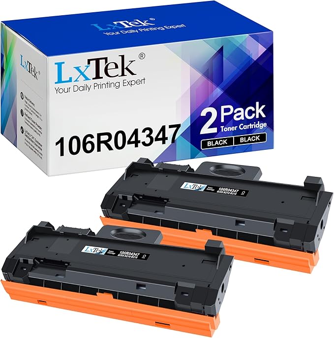 LxTek B210 Compatible Toner Cartridges for Xerox B205 B210 B215 for Xerox B215 B215DNI B205NI B210DNI B205MFP B215MFP 106r04346 106r04347 Toner (Black, 2-Pack)