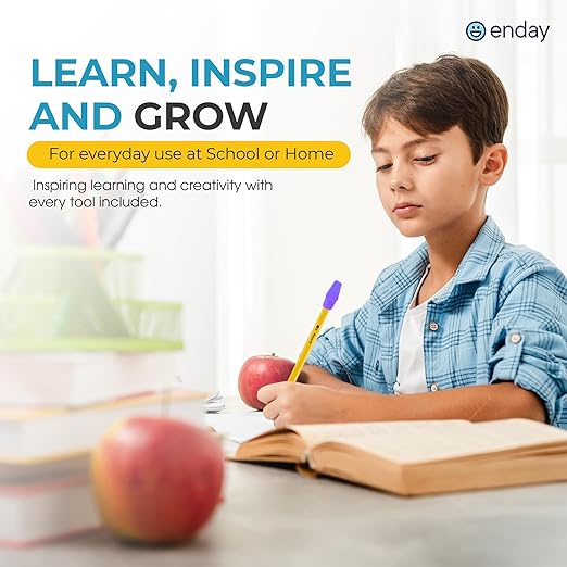 Enday Back to School Supplies Kit - Grades K-5, 83 Piece Back to School Supplies Kit, Kindergarten School Supplies Kids for Girls & Boys