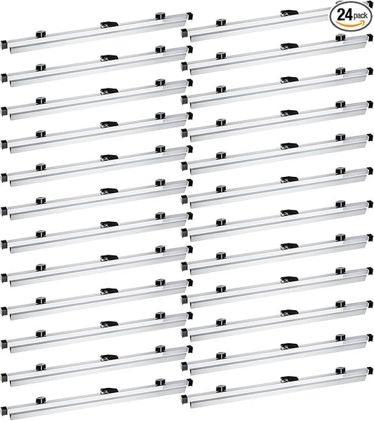 Estune 24 Pcs Blueprint Hanging Clamps Binding Strips Storage for Construction Paper Poster Plans Drawings Arts (24 Inches)