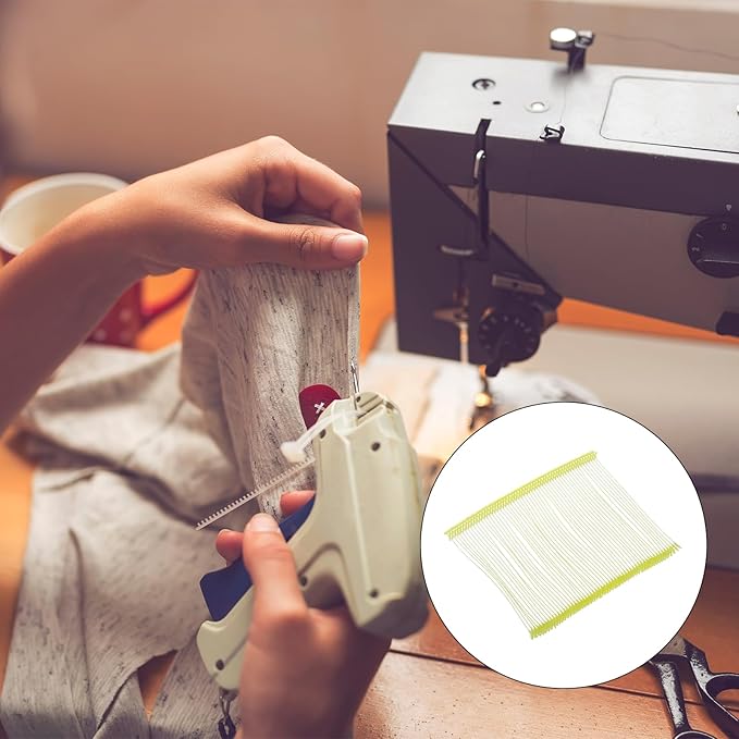 MECCANIXITY Standard Tagging Fasteners,Plastic Regular,Standard Label Gun Price Tagging Barbs for Garment Price Tag Label Tagging Barbs 75mm/3 Inch,Pack of 1000 Yellow