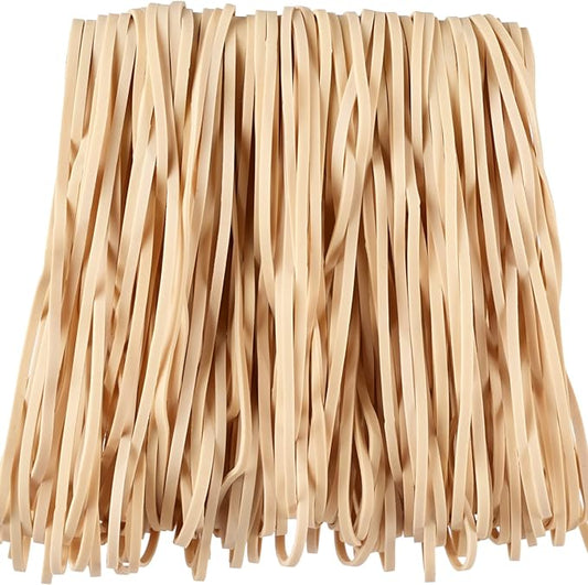 AMUU Rubber Bands Trash Cans Large 120 Pack Size #117B big Elastic Bands for Office Supplies Trash Cans File Folders Litter Box Large Strong Rubber Bands (7" x 1/8"）