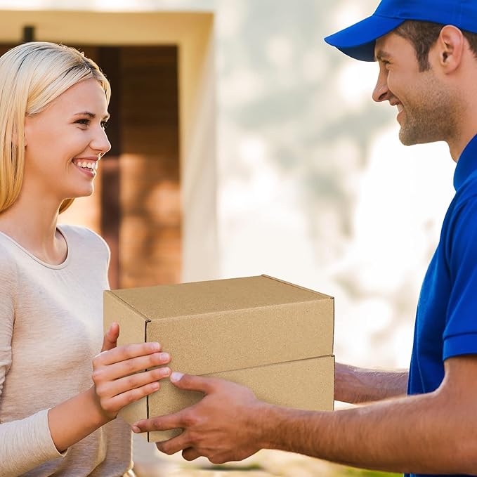 Shipping Boxes 7x5x2 inches Brown Small Mailing Boxes 25 Pack Cardboard Corrugated Box Mailers